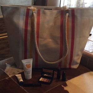 Lancome beach bag and assessories
